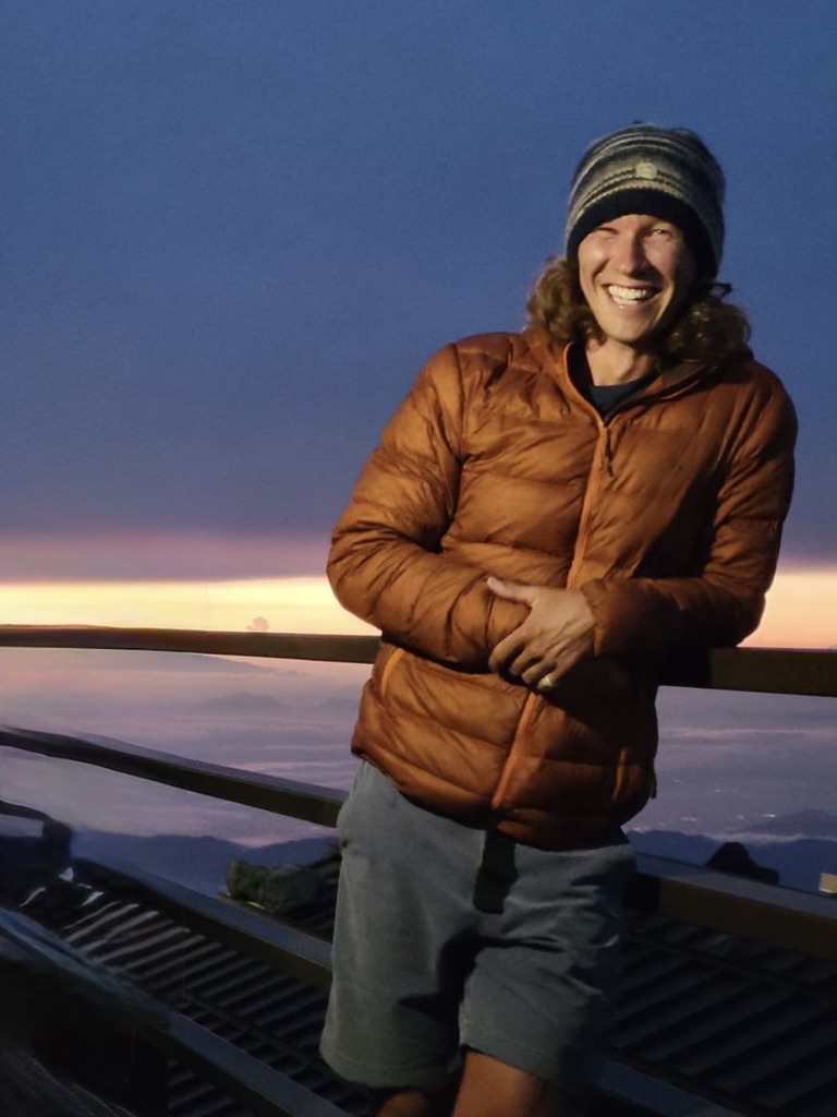 Troy enjoying a New Zealand mountain evening